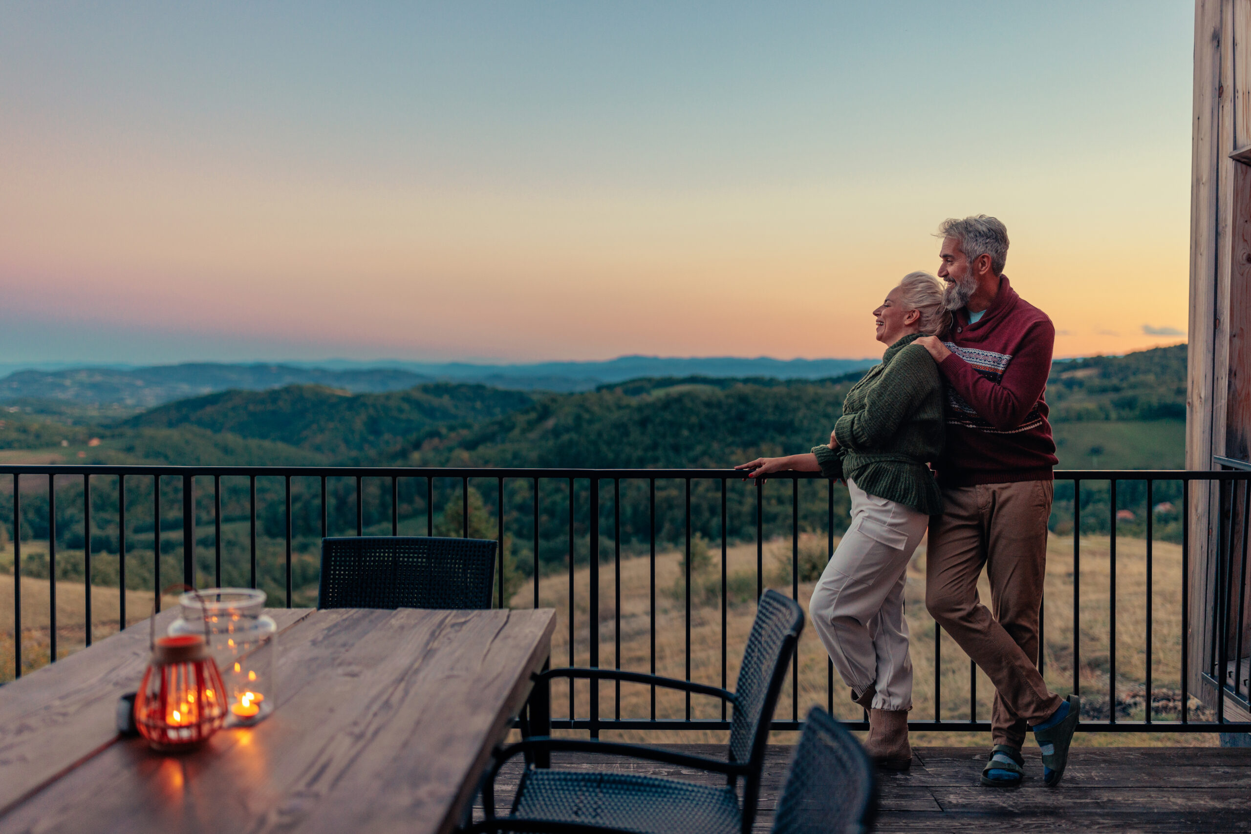 Grandparents enjoying retirement