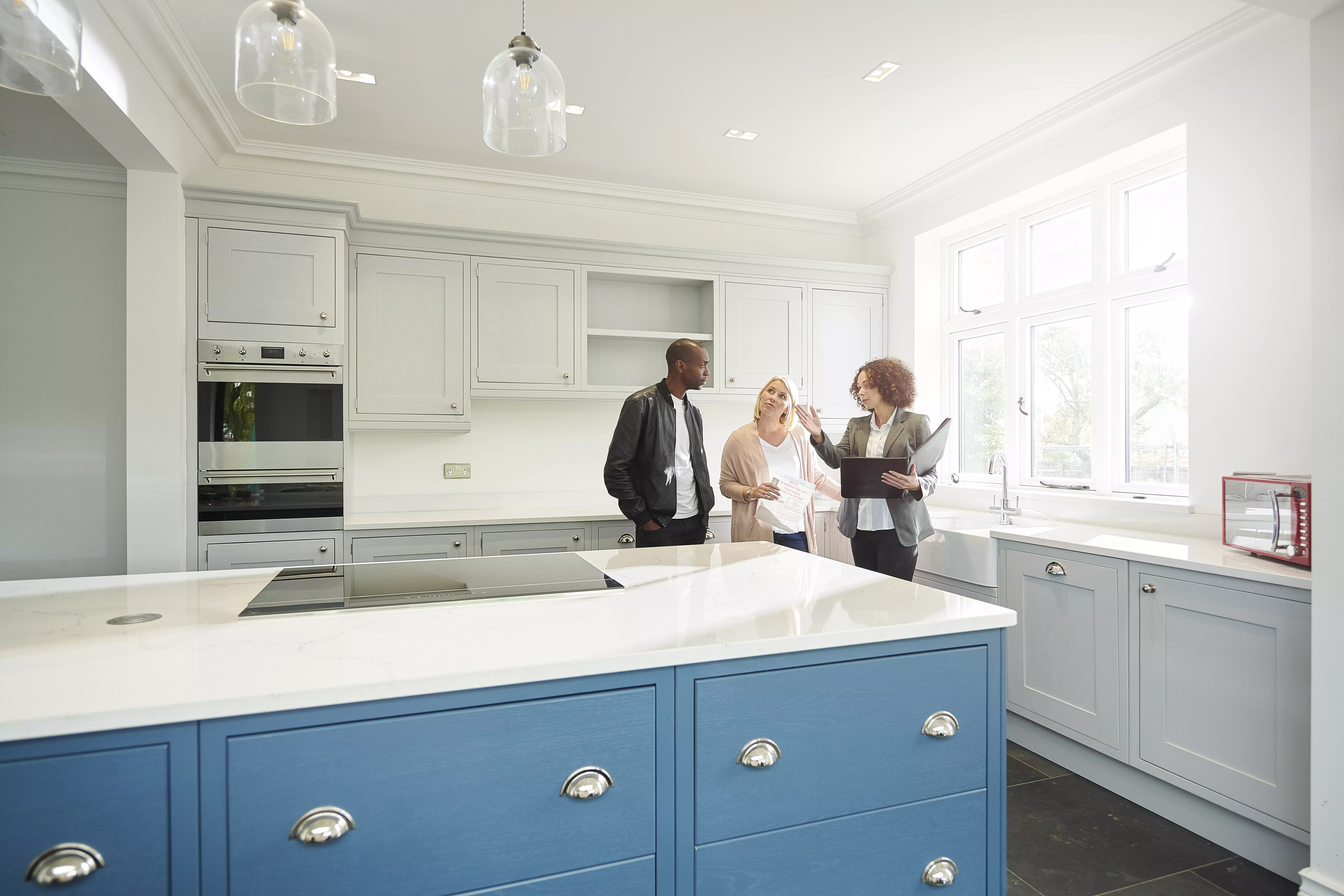 Couple buying a house.
