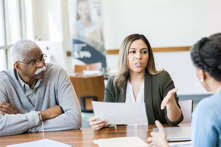 attorney explaining special needs trusts