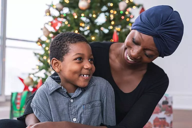 woman and son - gift trust