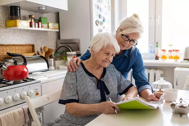 long term care for elderly woman