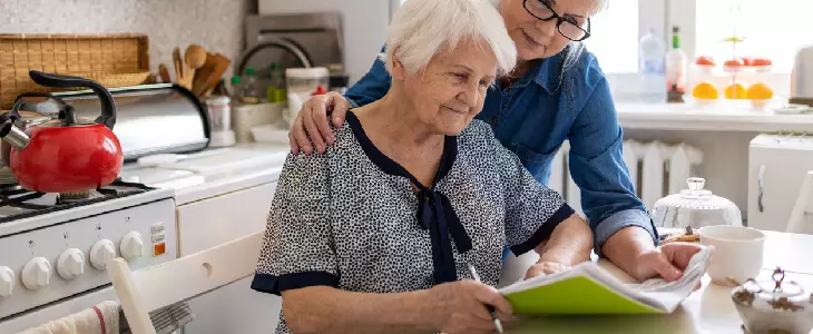 elderly couple setting up a special needs trust