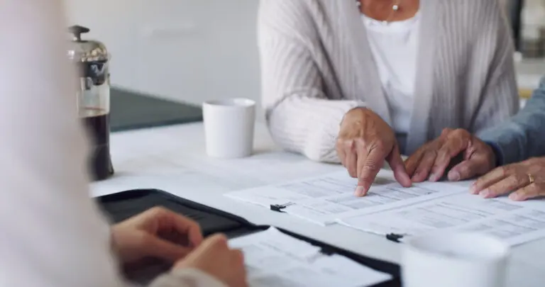 couple reviewing estate plan