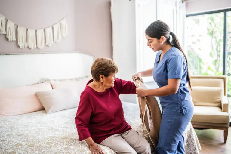 nursing home resident and nurse