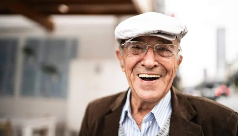 Portrait of a senior man in the street